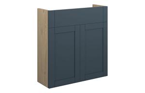 Abbi 600mm Slim Basin Unit - Matt Arley Blue (Oak Cab)